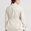 Cream Women’s Ralph Lauren Belted Herringbone Linen Jackets