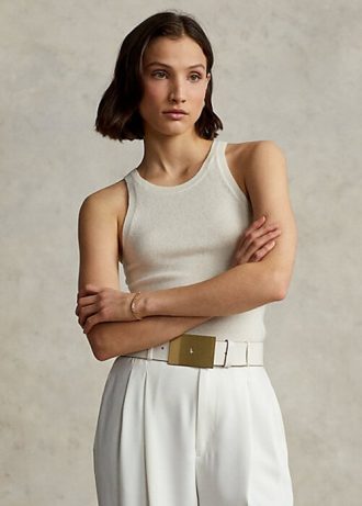 Cream Women’s Ralph Lauren Cashmere Tanks