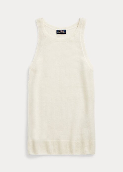Cream Women’s Ralph Lauren Cashmere Tanks Cream Women’s Ralph Lauren Cashmere Tanks