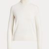 Cream Women’s Ralph Lauren Cashmere Turtleneck Sweaters