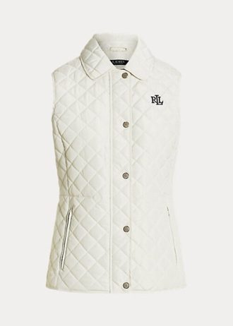 Cream Women’s Ralph Lauren Diamond-Quilted Vest