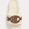 Cream Women’s Ralph Lauren Dixie Leather-Trim Shearling Flat Shoes Cream Women’s Ralph Lauren Dixie Leather-Trim Shearling Flat Shoes