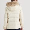 Cream Women’s Ralph Lauren Faux Fur-Trim Down Coats Cream Women’s Ralph Lauren Faux Fur-Trim Down Coats