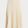 Cream Women’s Ralph Lauren Linen-cotton Knit Skirts Cream Women’s Ralph Lauren Linen-cotton Knit Skirts