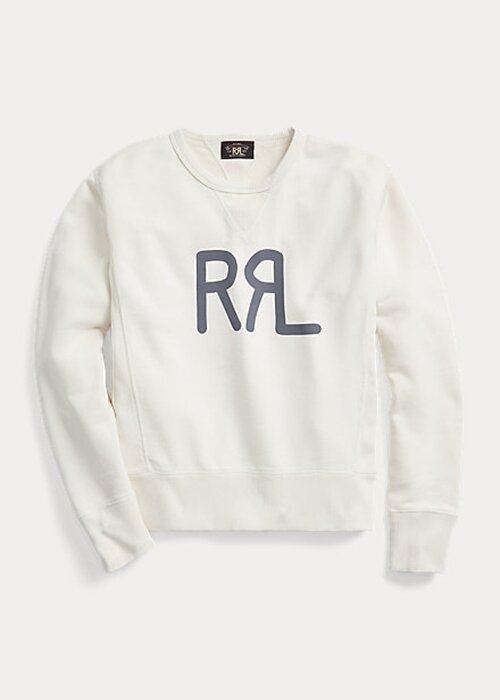 Cream Women’s Ralph Lauren Logo French Terry Crewneck Sweatshirts Cream Women’s Ralph Lauren Logo French Terry Crewneck Sweatshirts