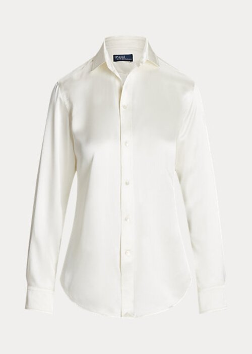 Cream Women’s Ralph Lauren Mulberry Silk Shir Shirts Cream Women’s Ralph Lauren Mulberry Silk Shir Shirts