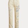 Cream Women’s Ralph Lauren Paint-Splatter Denim Carpenter Jeans
