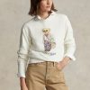 Cream Women’s Ralph Lauren Polo Bear Fleece Crewneck Sweatshirts Cream Women’s Ralph Lauren Polo Bear Fleece Crewneck Sweatshirts
