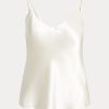 Cream Women’s Ralph Lauren Silk Camisole Tops Cream Women’s Ralph Lauren Silk Camisole Tops