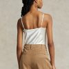 Cream Women’s Ralph Lauren Silk Camisole Tops Cream Women’s Ralph Lauren Silk Camisole Tops