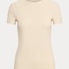 Cream Women’s Ralph Lauren Stretch Cotton T Shirts Cream Women’s Ralph Lauren Stretch Cotton T Shirts