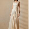 Cream Women’s Ralph Lauren Talbert Crepe-Back-Satin Evening Dress Cream Women’s Ralph Lauren Talbert Crepe-Back-Satin Evening Dress