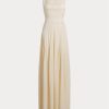 Cream Women’s Ralph Lauren Talbert Crepe-Back-Satin Evening Dress Cream Women’s Ralph Lauren Talbert Crepe-Back-Satin Evening Dress