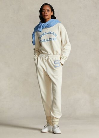 Cream Women’s Ralph Lauren The Spelman Collection Fleece Sweatpants