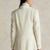 Cream Women’s Ralph Lauren Wool-Blend Herringbone- Jackets