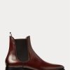 Dark Brown Men’s Ralph Lauren Penfield Calfskin Chelsea Boots