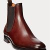 Dark Brown Men’s Ralph Lauren Penfield Calfskin Chelsea Boots