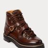 Dark Brown Women’s Ralph Lauren Dimicia Welington Hand-Burnishedie Boots