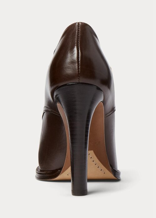 Dark Brown Women’s Ralph Lauren Lydell Burnished Calfskin Boots Dark Brown Women’s Ralph Lauren Lydell Burnished Calfskin Boots