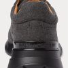 Dark Grey Men’s Ralph Lauren Ethan Wool Flannel Sneakers Dark Grey Men’s Ralph Lauren Ethan Wool Flannel Sneakers