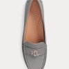 Dark Grey Women’s Ralph Lauren Barnsbury Nappa Leather Driver Loafers