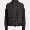 Dark Grey Women’s Ralph Lauren Glen Plaid Cashmere Jackets