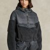 Dark Grey Women’s Ralph Lauren High-Pile & Ripstop Hybrid Pullover Jackets