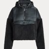 Dark Grey Women’s Ralph Lauren High-Pile & Ripstop Hybrid Pullover Jackets