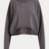 Dark Grey Women’s Ralph Lauren Oversize Stretch-Blend Fleece Sweatshirts