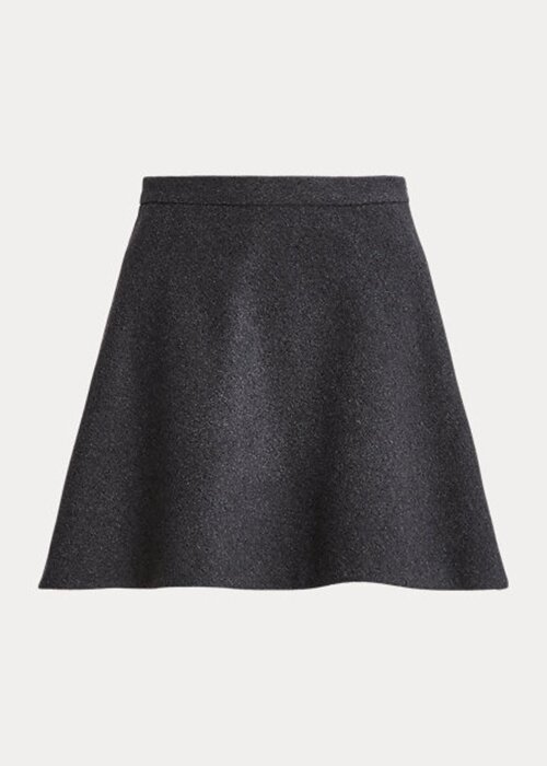 Dark Grey Women’s Ralph Lauren Wool-Cashmere Melton A-Line Skirts Dark Grey Women’s Ralph Lauren Wool-Cashmere Melton A-Line Skirts