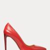 Dark Red Women’s Ralph Lauren Celia Calfskin Heels Dark Red Women’s Ralph Lauren Celia Calfskin Heels