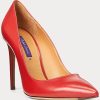 Dark Red Women’s Ralph Lauren Celia Calfskin Heels Dark Red Women’s Ralph Lauren Celia Calfskin Heels