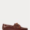 Deep Brown Men’s Ralph Lauren Merton Leather Casual Shoes