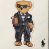 Ecru/Black Women’s Ralph Lauren Canvas Small Polo Bear Tote Bags Ecru/Black Women’s Ralph Lauren Canvas Small Polo Bear Tote Bags