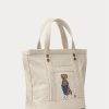 Ecru Multi Women’s Ralph Lauren Canvas Small New Orleans Polo Bear Tote Bags Ecru Multi Women’s Ralph Lauren Canvas Small New Orleans Polo Bear Tote Bags