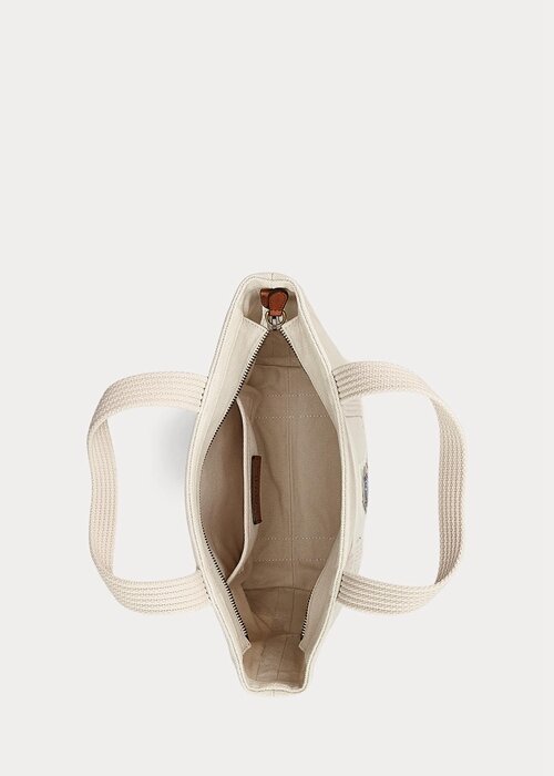 Ecru Multi Women’s Ralph Lauren Canvas Small New Orleans Polo Bear Tote Bags Ecru Multi Women’s Ralph Lauren Canvas Small New Orleans Polo Bear Tote Bags