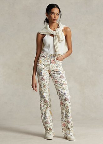 Flower Women’s Ralph Lauren Floral-Print Jenn Flare Jeans