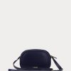French Navy Women’s Ralph Lauren Leather Medium Jordynn Crossbody Bags