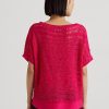 Fuchsia Women’s Ralph Lauren Cotton Mesh Short-Sleeve Sweaters