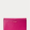 Fuschia Berry Women’s Ralph Lauren Leather Medium Adair Crossbody Bags
