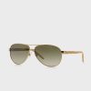 Gold Women’s Ralph Lauren 0RA4004 Aviator Sunglasses