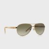 Gold Women’s Ralph Lauren 0RA4004 Aviator Sunglasses