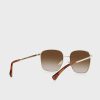 Gold Women’s Ralph Lauren 0Ra4136 Oversized Sunglasses