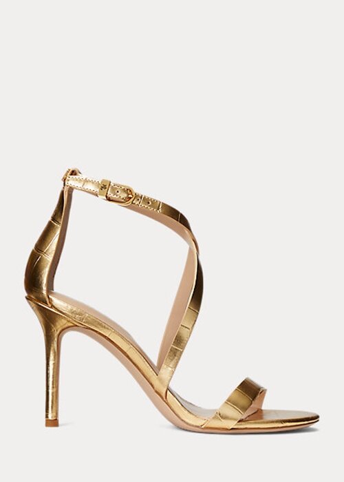Gold Women’s Ralph Lauren Gabriele Metallic Leather Sandals Gold Women’s Ralph Lauren Gabriele Metallic Leather Sandals