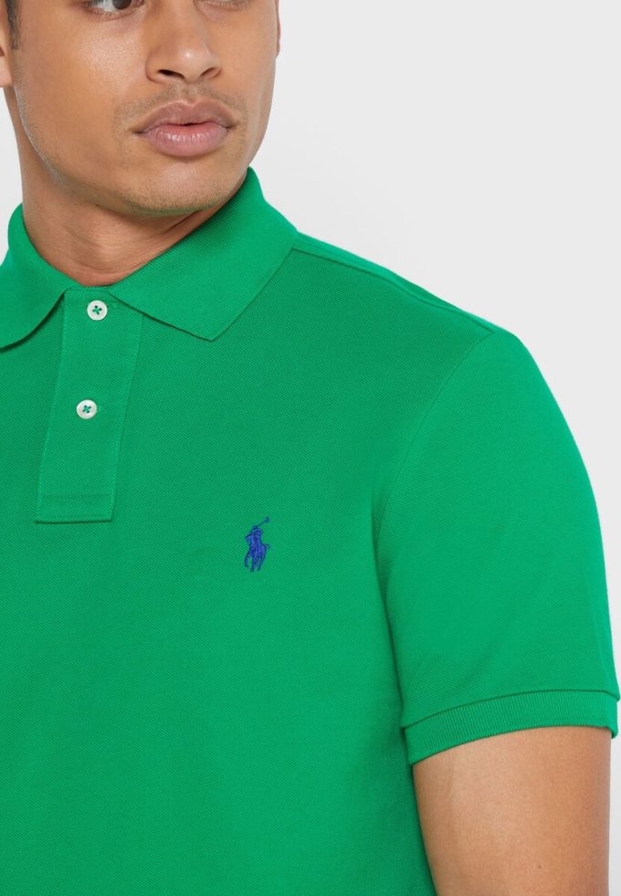 Green Men’s Ralph Lauren Basic Mesh Polo Shirts