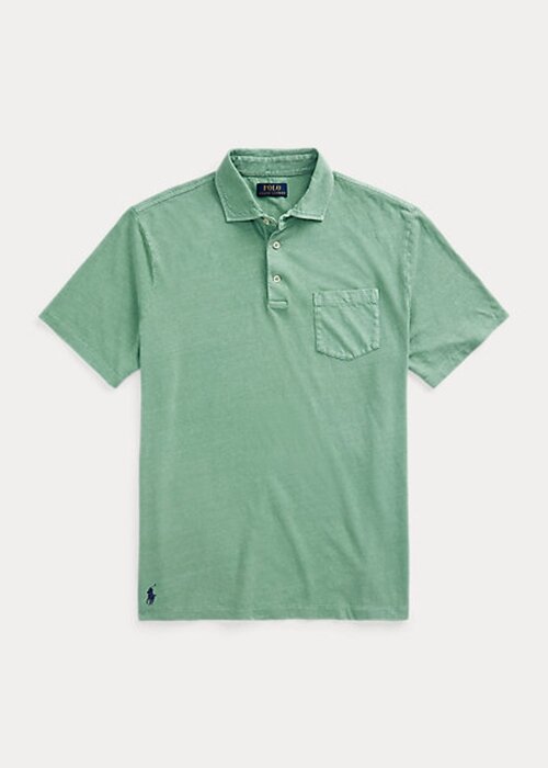 Green Men’s Ralph Lauren Classic Fit Cotton-Linen Polo Shirts Green Men’s Ralph Lauren Classic Fit Cotton-Linen Polo Shirts