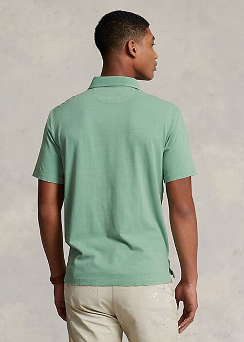 Green Men’s Ralph Lauren Classic Fit Cotton-Linen Polo Shirts Green Men’s Ralph Lauren Classic Fit Cotton-Linen Polo Shirts
