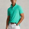 Green Men’s Ralph Lauren Custom Slim Fit Mesh Polo Shirts