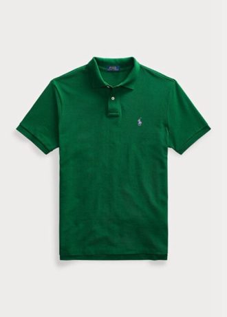 Green Men’s Ralph Lauren Custom Slim Fit Mesh Polo Shirts