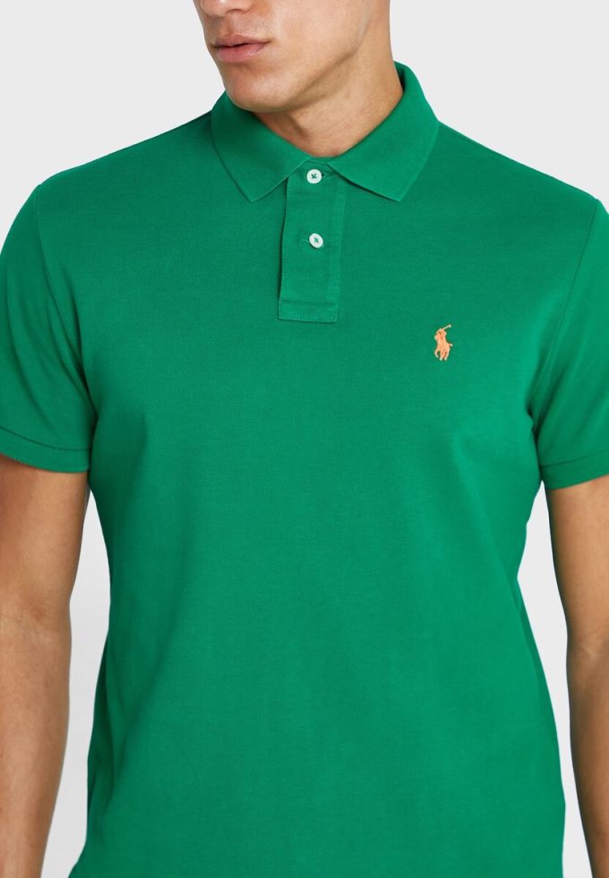 Green Men’s Ralph Lauren Essential Polo Shirts Green Men’s Ralph Lauren Essential Polo Shirts
